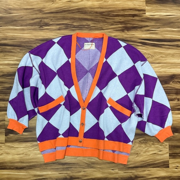 Free People Manny Argyle Cardigan - Picture 3 of 5